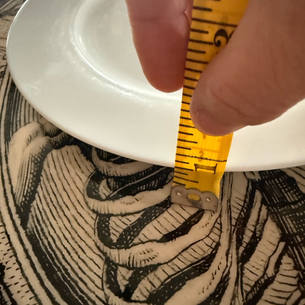 Crate & Barrel White Porcelain Dinner Plates x2 - Picture 6 of 7